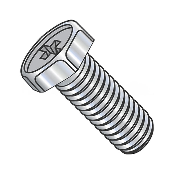 Usa Industrials #10-32 x 1 in Phillips Flange Hex Machine Screw, Zinc Plated Steel BULK-SCRW-7111 - main